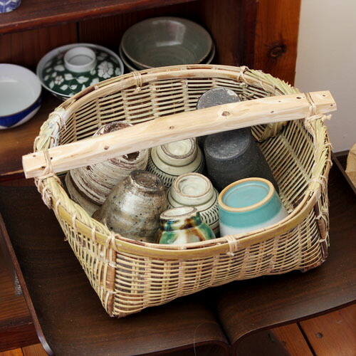 楽天市場】【松野屋 肥料振かご 中】カゴ 籠 手しごと 民芸 日本 竹