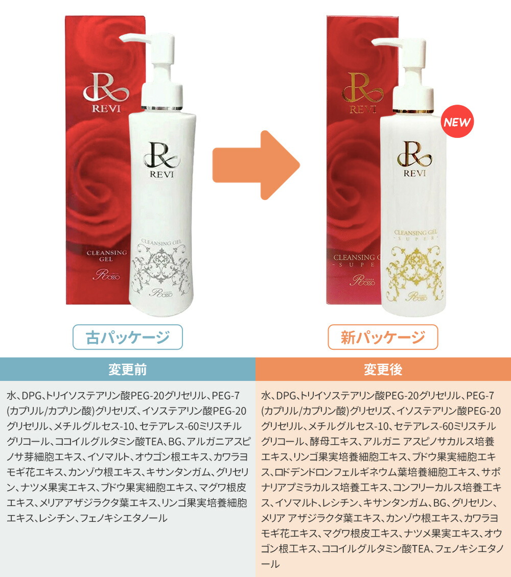 楽天市場】REVI ルヴィ クレンジングジェル SUPER 180ml 基礎化粧品
