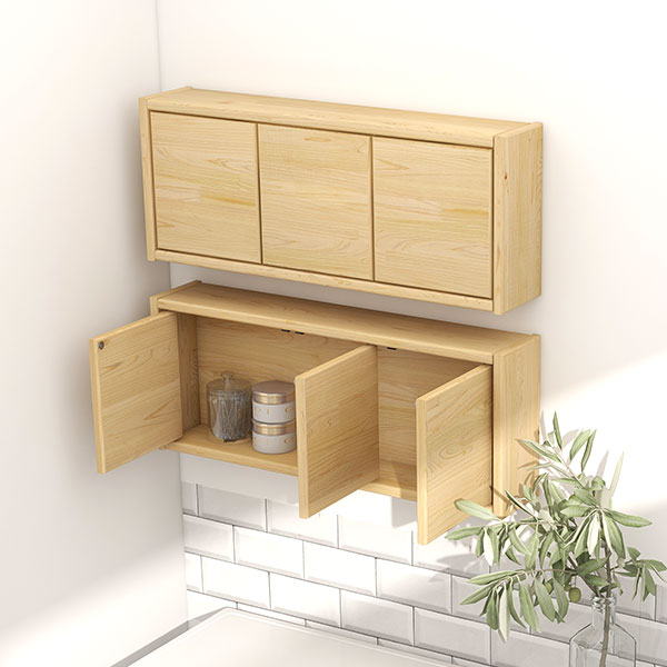 楽天市場】壁掛けラック ウォールボックス 扉付き キッチンラック 脱衣