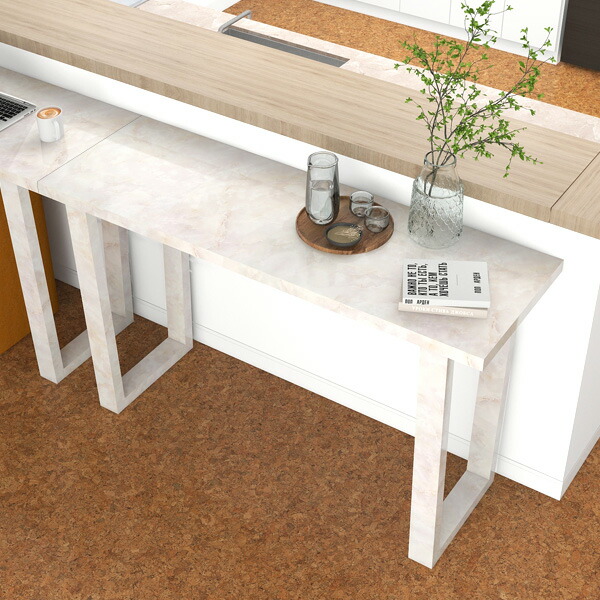 楽天市場】カウンターテーブル 大理石調 ハイテーブル 2人掛け