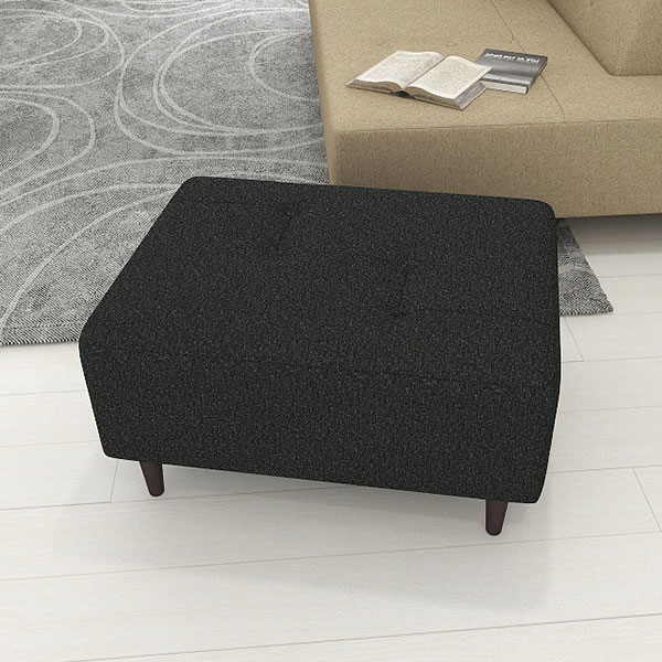 楽天市場】オットマン スツール 黒 待合室 ソファ 一人掛け 1人掛け