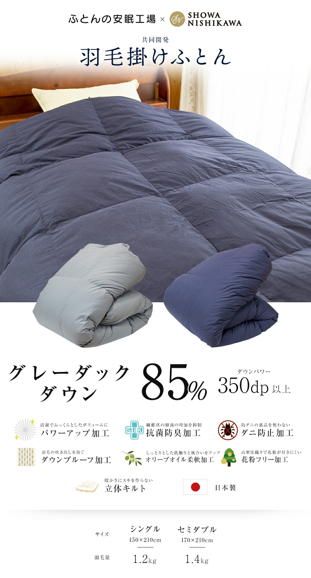 楽天市場】【楽天SS 10%OFF 3/4 20:00開始】昭和西川 羽毛掛けふとん