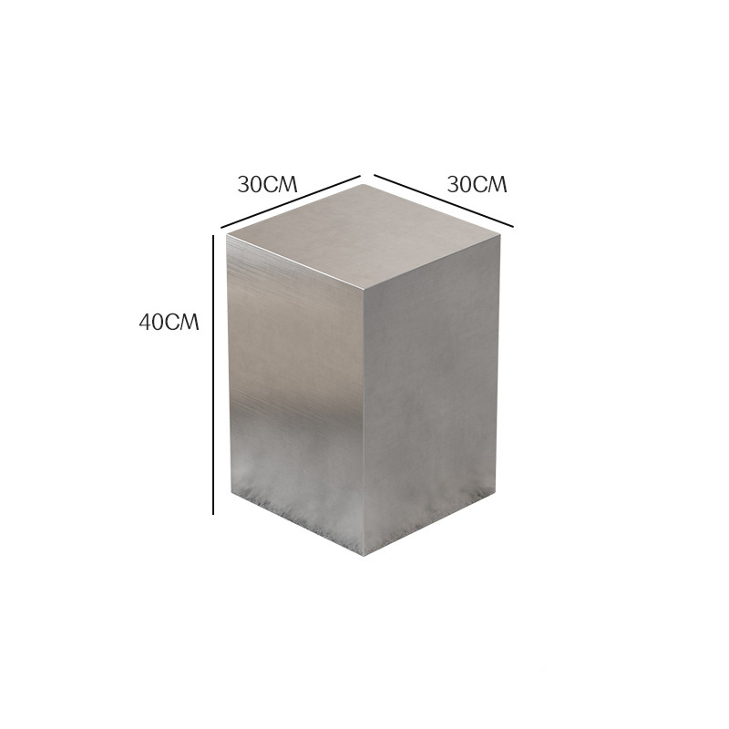 楽天市場】ステンレス スクエア サイドテーブル スツール H40 W30【ART