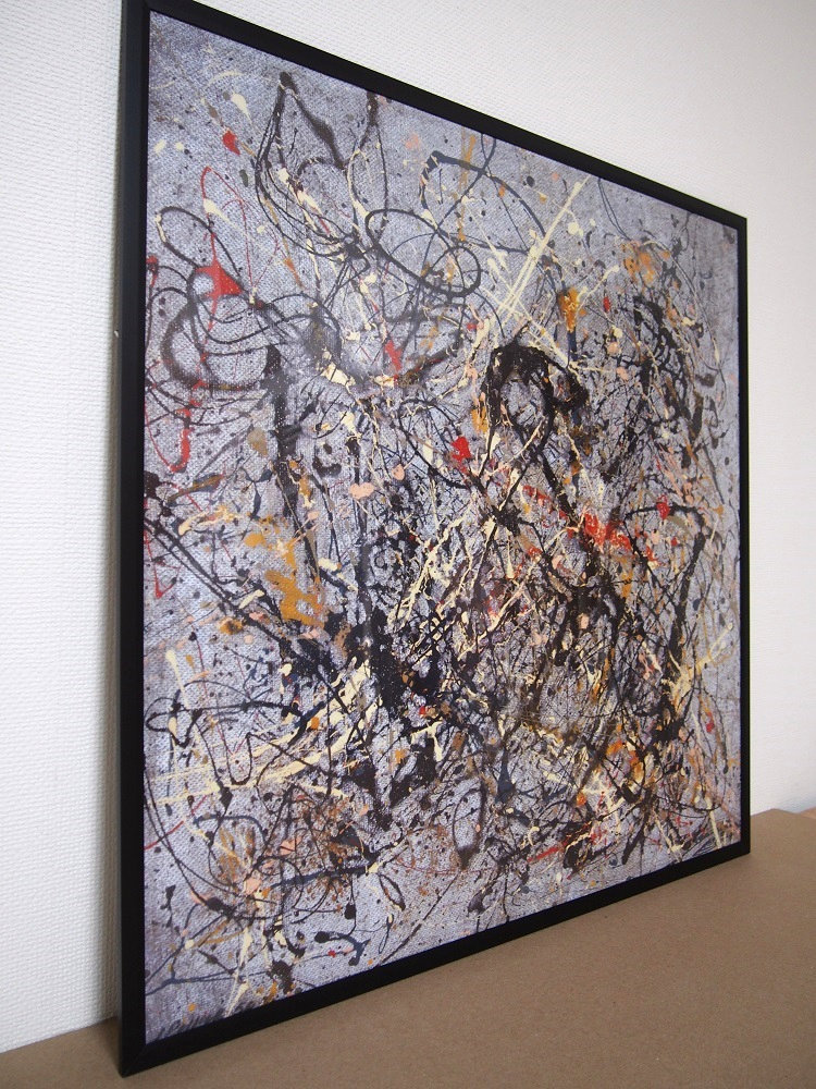 楽天市場】【ジャクソン・ポロック アルミ額装ポスター】Number 18