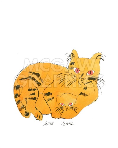楽天市場】【アンディ・ウォーホル アートポスター】CAT FROM 25 CATS