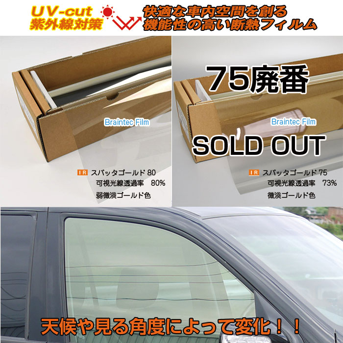 スパッタゴールド80 2枚セット トラック用 カット済み トラック用