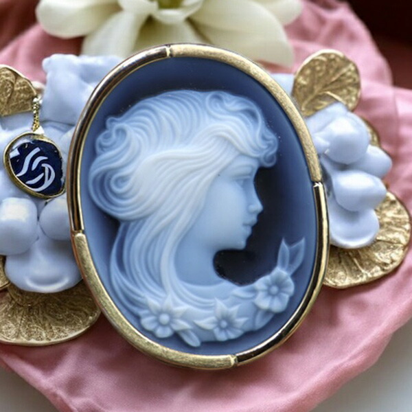 楽天市場】メノウカメオブローチ＆ネックレス プレゼントにもおすすめ