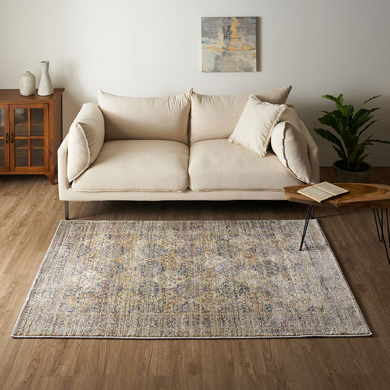 楽天市場】【10%OFFクーポン】 ヴィンテージ風 ラグ おしゃれ リビング