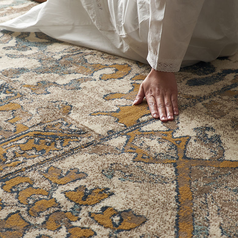 楽天市場】ラグ ラグマット ウィルトン織 幾何学模様 エジプト製 約