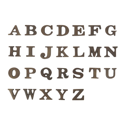 楽天市場】切り文字 アルファベット 真鍮製 H.2.5cmシリーズ