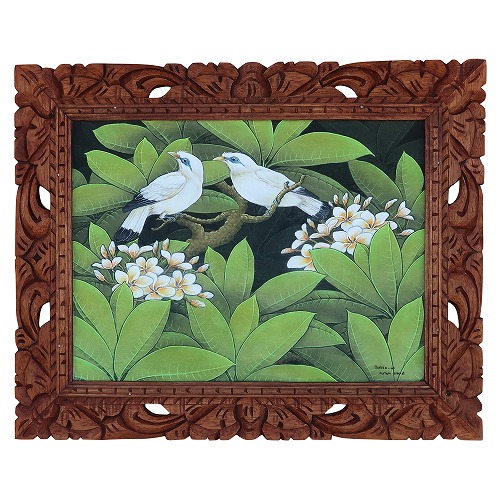 楽天市場】2匹の白い鳥 プンゴセカンスタイル Parsa作 52X42