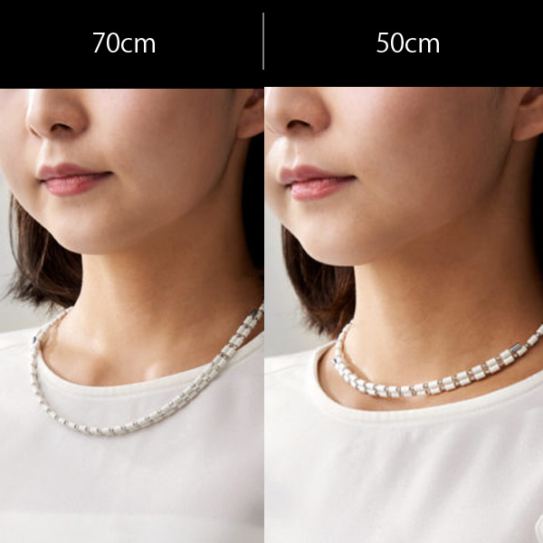 楽天市場】コアフォース ループ K14 ホワイトゴールド 全長50cm