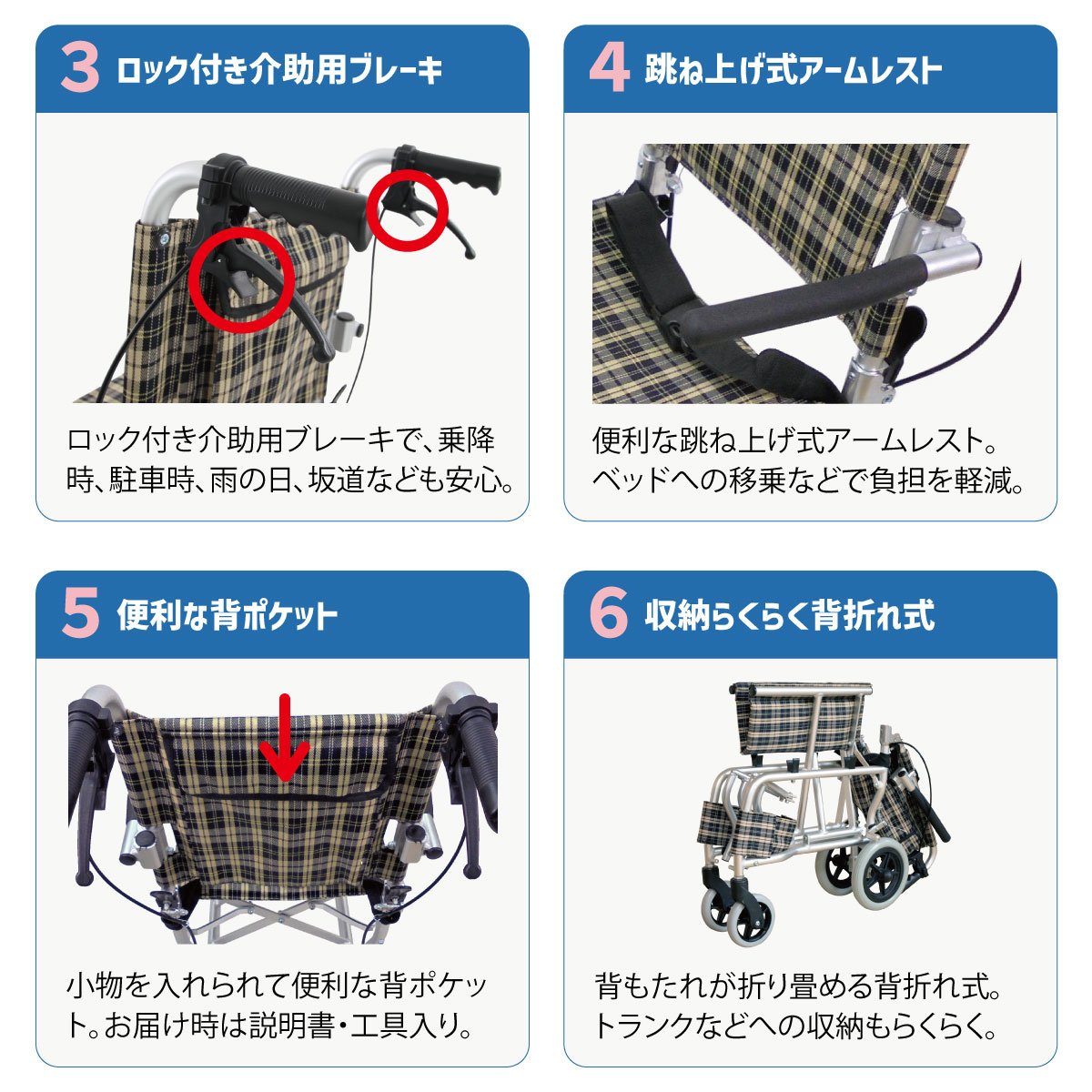 楽天市場】楽々健 折り畳み式車椅子 介助型 福祉用具専門相談員 開発