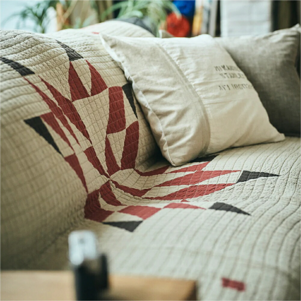 楽天市場】【即納】BasShu Patchwork Quilt Cover BEIGE パッチワーク