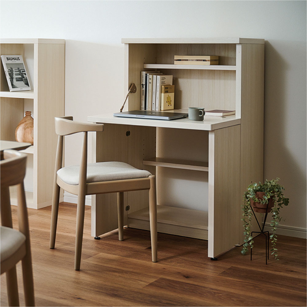 和光 ライティングビューロー デスク 学習机 書斎机 勉強机 樺材 ※i4