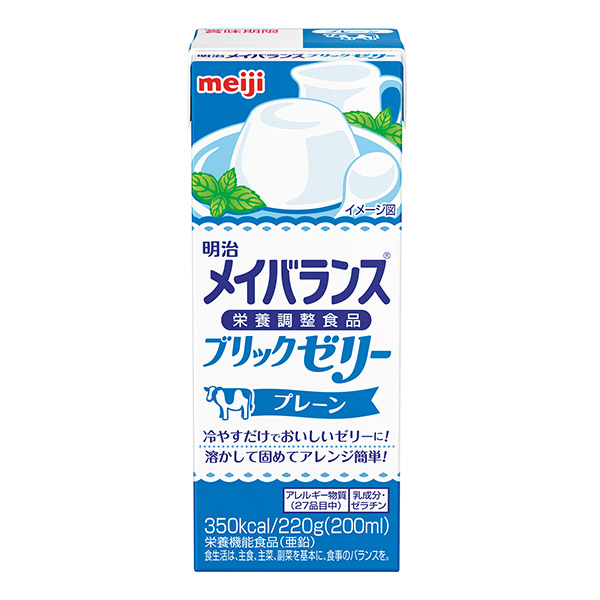 楽天市場】介護食 メイバランス ブリックゼリー プレーン 220g×24本
