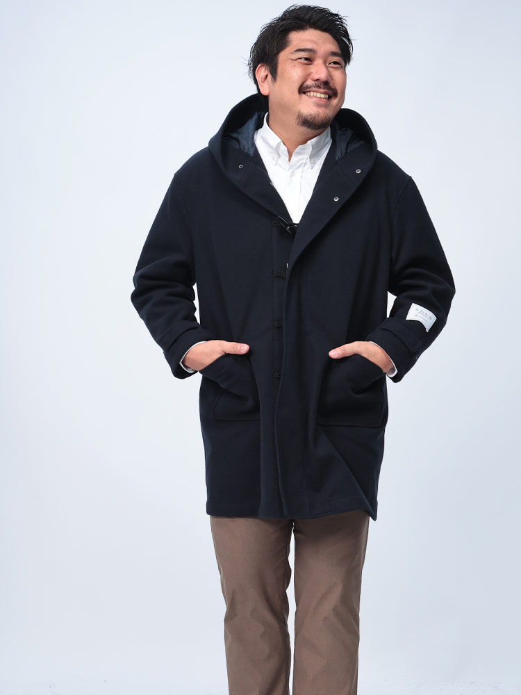 楽天市場】【ネイビー X1のみ】ダッフルコート メンズ 大きいサイズ 3L