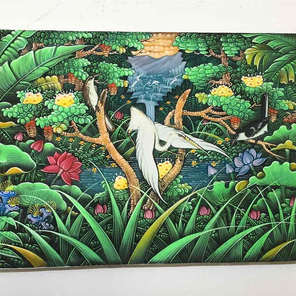 ココナッツ ヤシの木 剥げて南国 バリ島 絵画 アートパネル アジアン