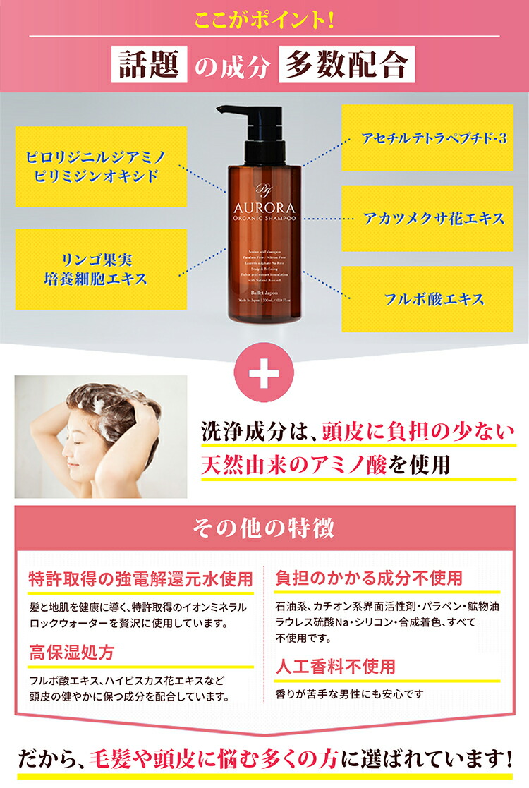 楽天市場】ミノキシジル 誘導体 スカルプ シャンプー オーロラ