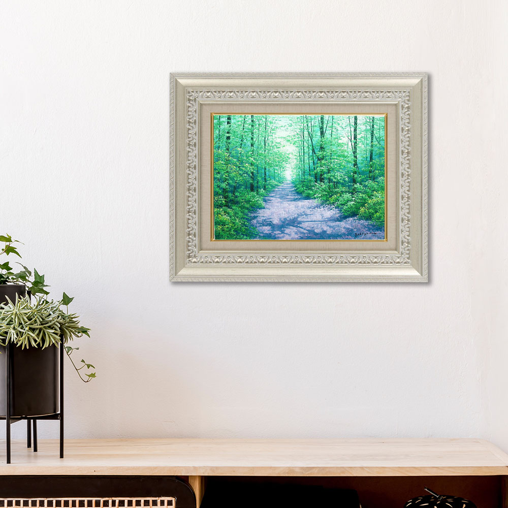 楽天市場】絵画 油絵 額入り油彩 F4サイズ 手描き 横山守 油彩 高原の