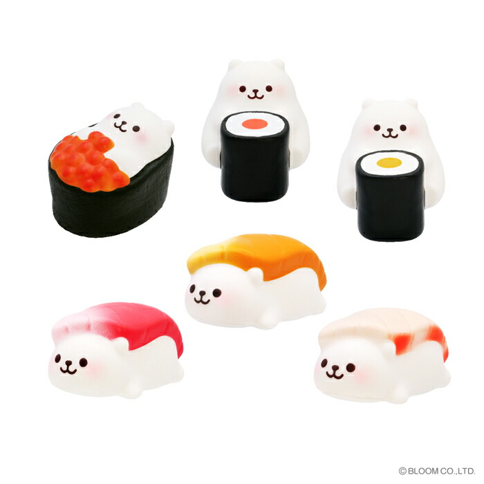楽天市場】ブルーム スクイーズ マシュロスクイーズ マーモ寿司ミニ_