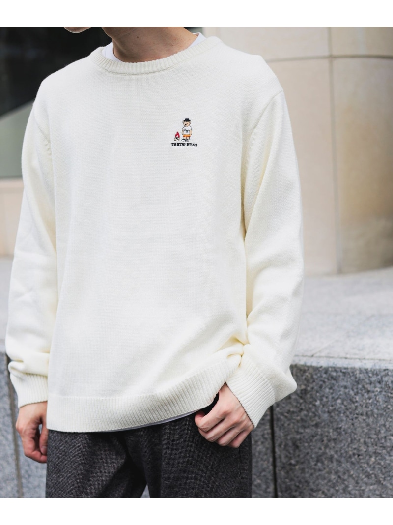 楽天市場】ベアー 刺繍 クルーネック ニット 25AW BEAMS HEART MEN