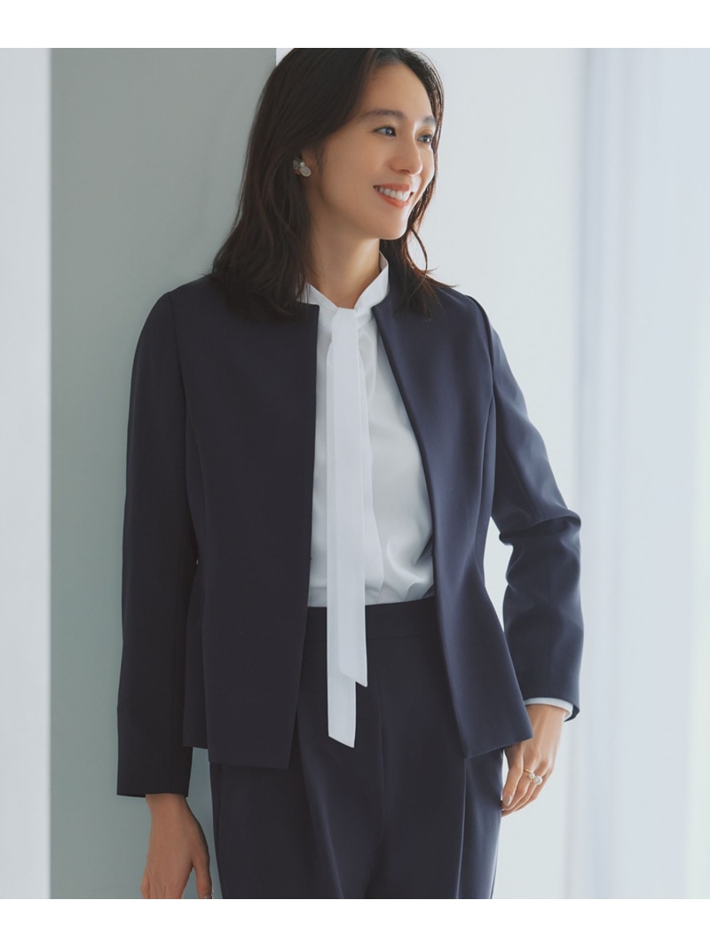 楽天市場】＜セットアップ対応＞トリアセ ペプラムジャケット