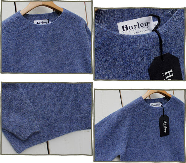 楽天市場】Harley of Scotland Crew Neck Sweater Clipper wool made