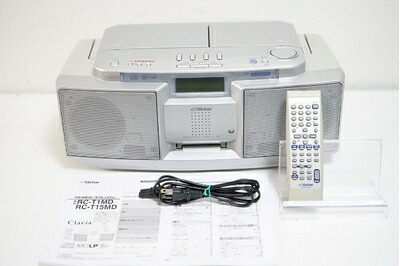 楽天市場】【中古】 Victor ビクター JVC RC-T1MD-S シルバー CD-MD