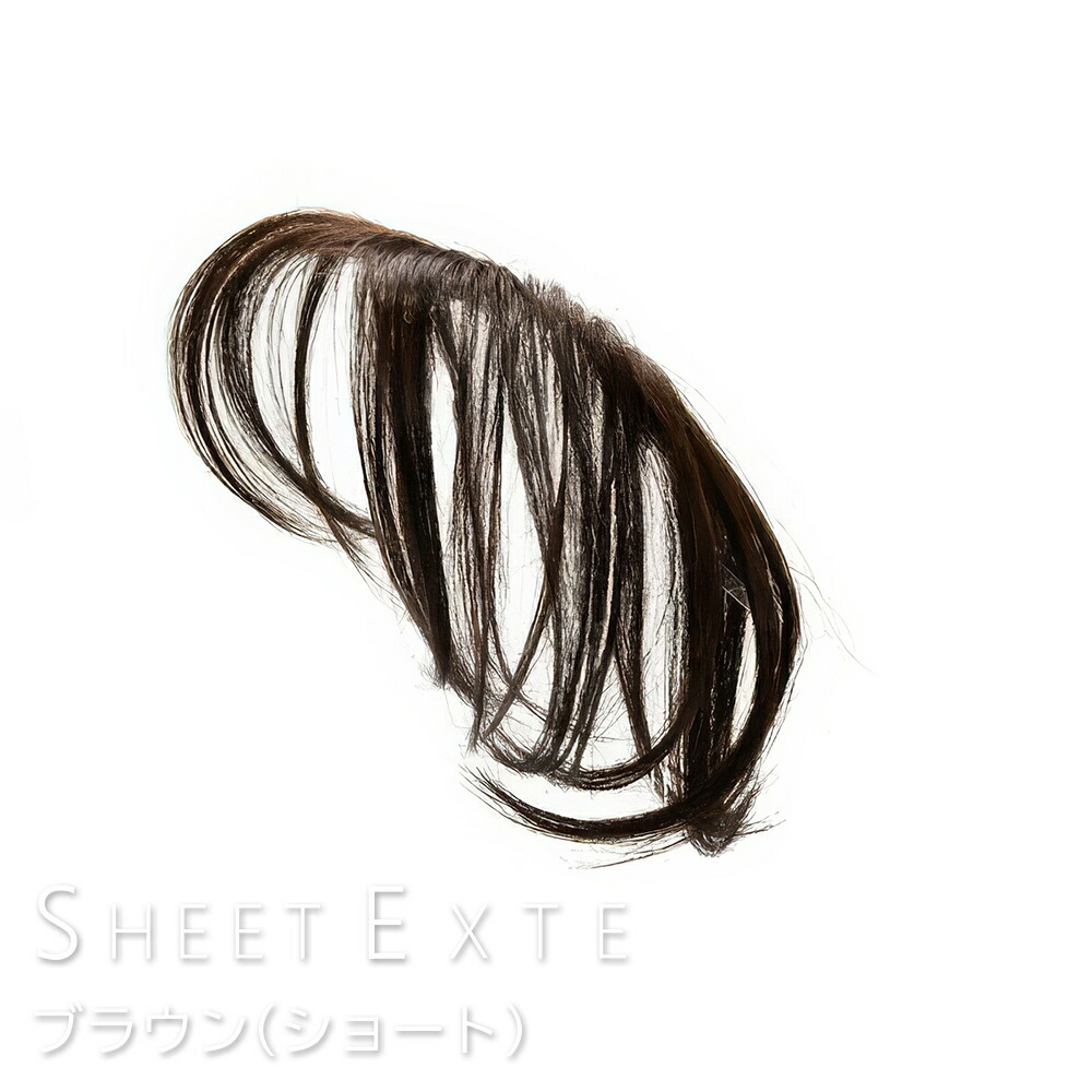 楽天市場】シートエクステ ショート（ブラウン） 1枚 【送料無料(全国