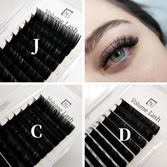 楽天市場】まつげエクステ ボリュームラッシュディープブラック太さ