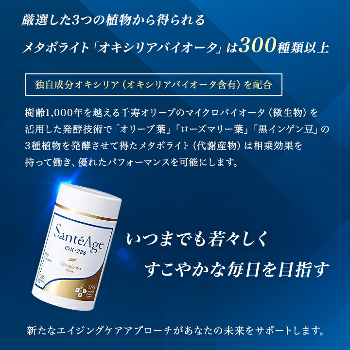 楽天市場】サンテアージュ ニナファーム OX-288 180粒 1ヵ月分