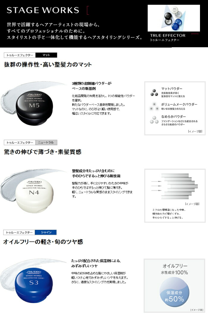 楽天市場】資生堂プロフェッショナル ステージワークス トゥルー