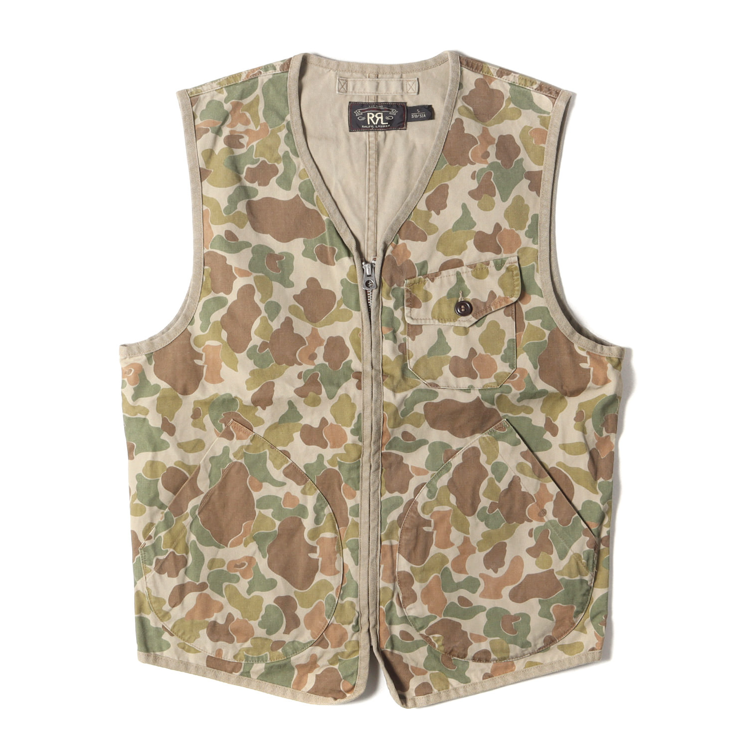 楽天市場】RRL ダブルアールエル ベスト サイズ:S ダックハンターカモ