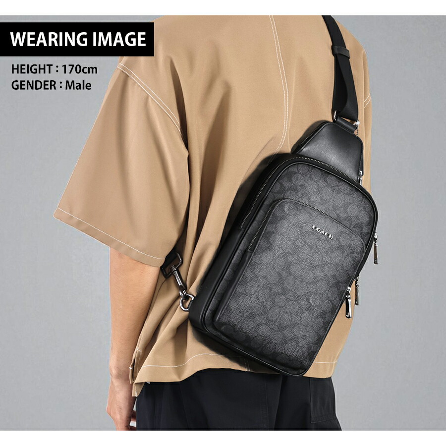 楽天市場】コーチ ボディバッグ ウエストポーチ メンズ アウトレット