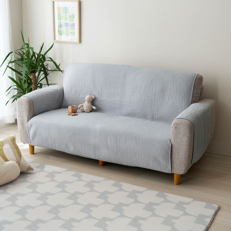 楽天市場】イブル やわらか綿素材 肘掛け付き ソファーカバー 「 2.5