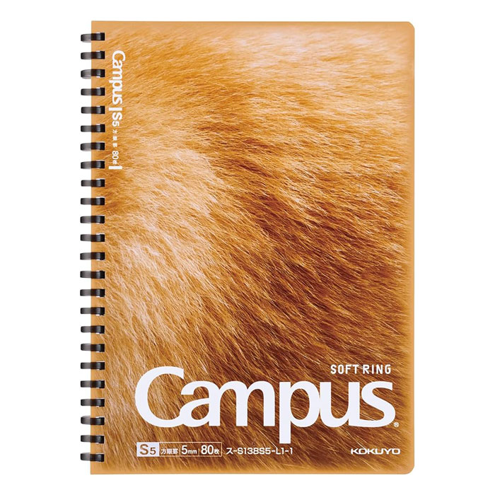 楽天市場】キャンパス肉球ソフトリングノート A5サイズ 5mm方眼罫 ス