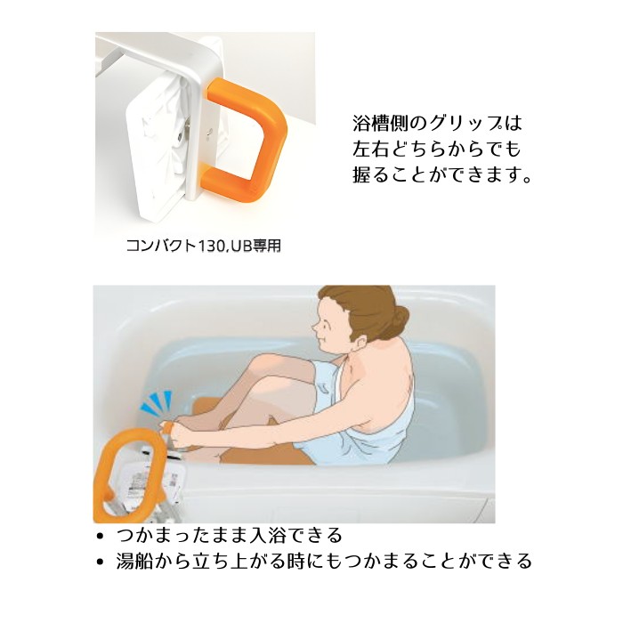 楽天市場】パナソニック 入浴グリップ ユクリア ユニットバス専用