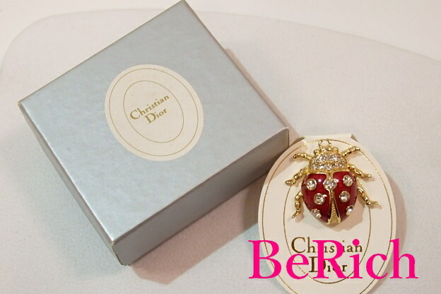 楽天市場】クリスチャン ディオール てんとう虫 ブローチ ライン