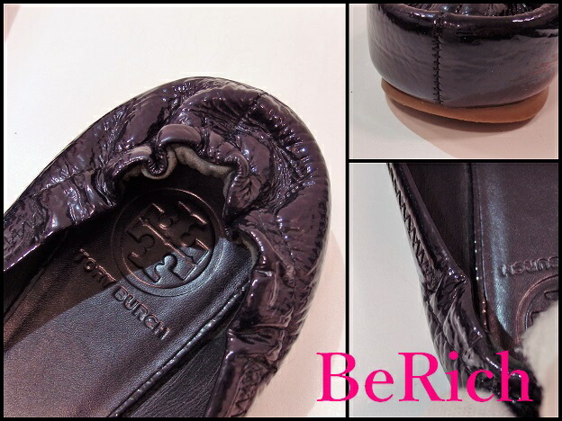 楽天市場】トリーバーチ フラットシューズ 黒 ブラック 8M 25cm