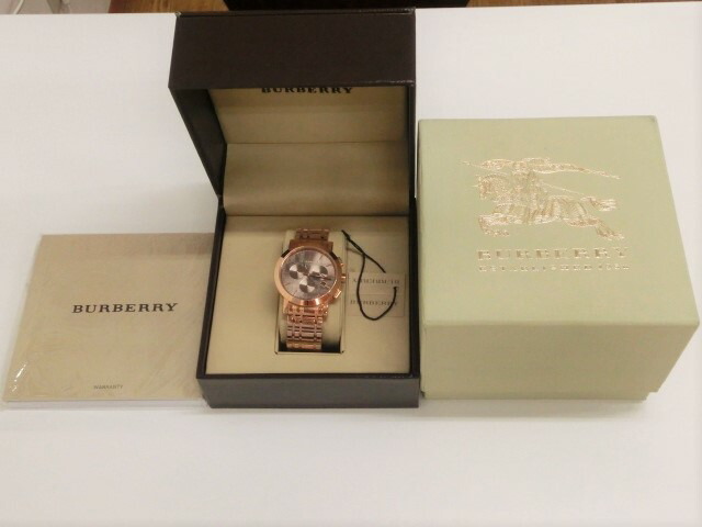 楽天市場】美品 バーバリー メンズ ウォッチ BU1862 クロノグラフ