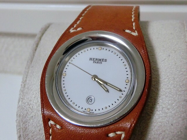 楽天市場】美品 エルメス アーネ HA1.710 レディース 腕時計 SS レザー