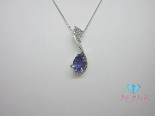 楽天市場】K18 WG タンザナイト 1.45ct ダイヤモンド 0.10ct 付