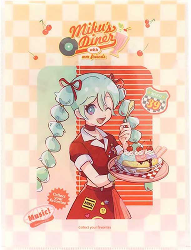 楽天市場】初音ミク A4 クリアホルダー ダイナー柄 クリアファイル 4種