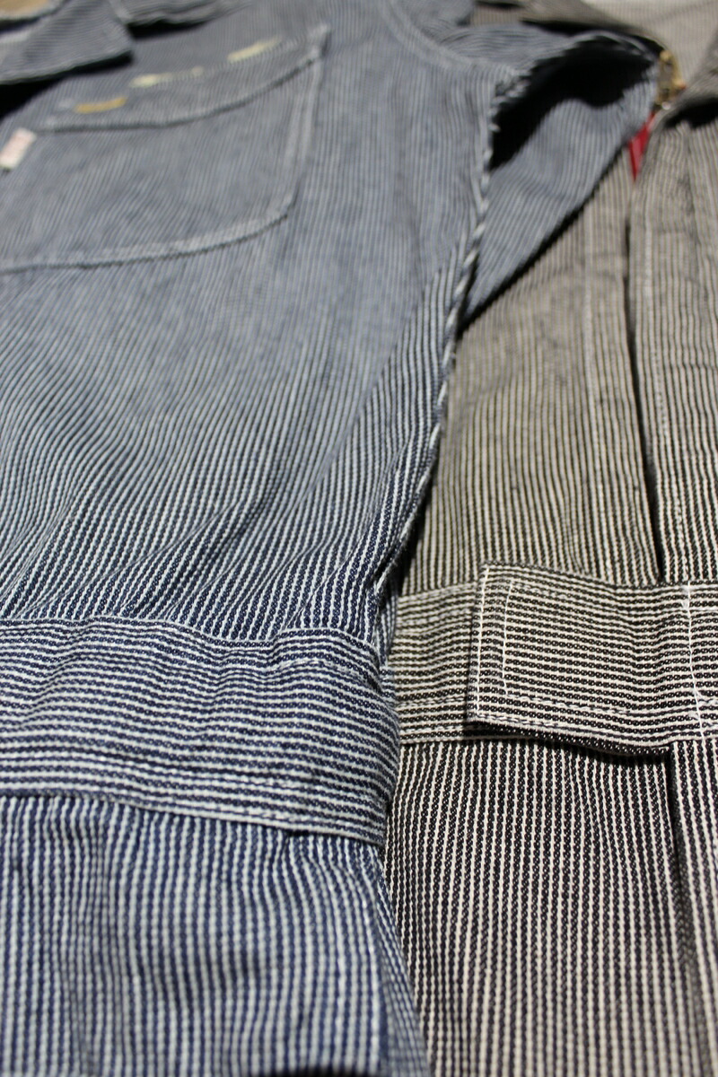 楽天市場】ツナギ つなぎ ヒッコリーストライプ スカル ハーレー