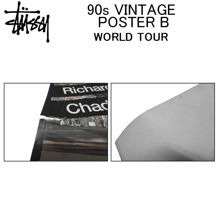 楽天市場】ステューシー ポスター STUSSY 90s VINTAGE POSTER Bアート