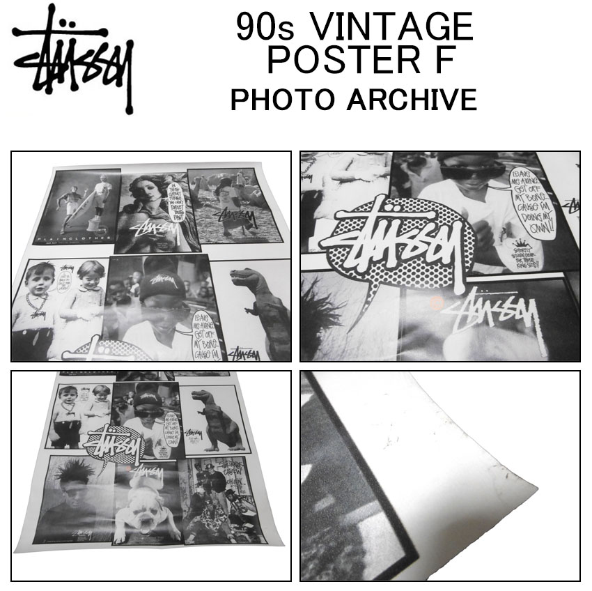 楽天市場】ステューシー ポスター STUSSY 90s VINTAGE POSTER Fアート