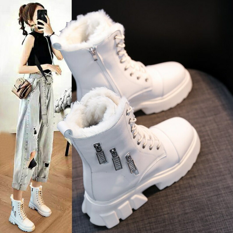 楽天市場】ブラック ホワイト ムートンブーツ レディース スノーブーツ