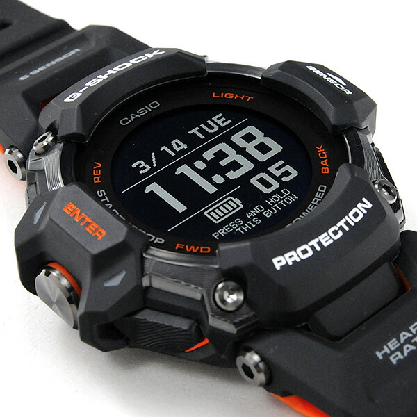楽天市場】G-SHOCK G-SQUAD GBD-H2000 ブラック×オレンジ Gショック