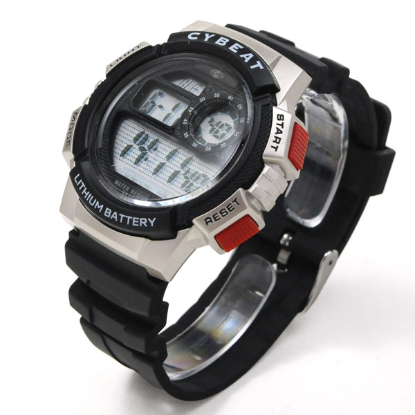 楽天市場】腕時計 デジタル ウォッチ 5気圧防水 サイビート デジタル